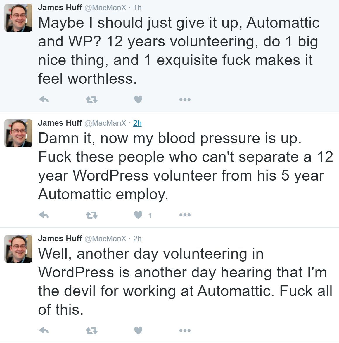 james huff 3 tweets